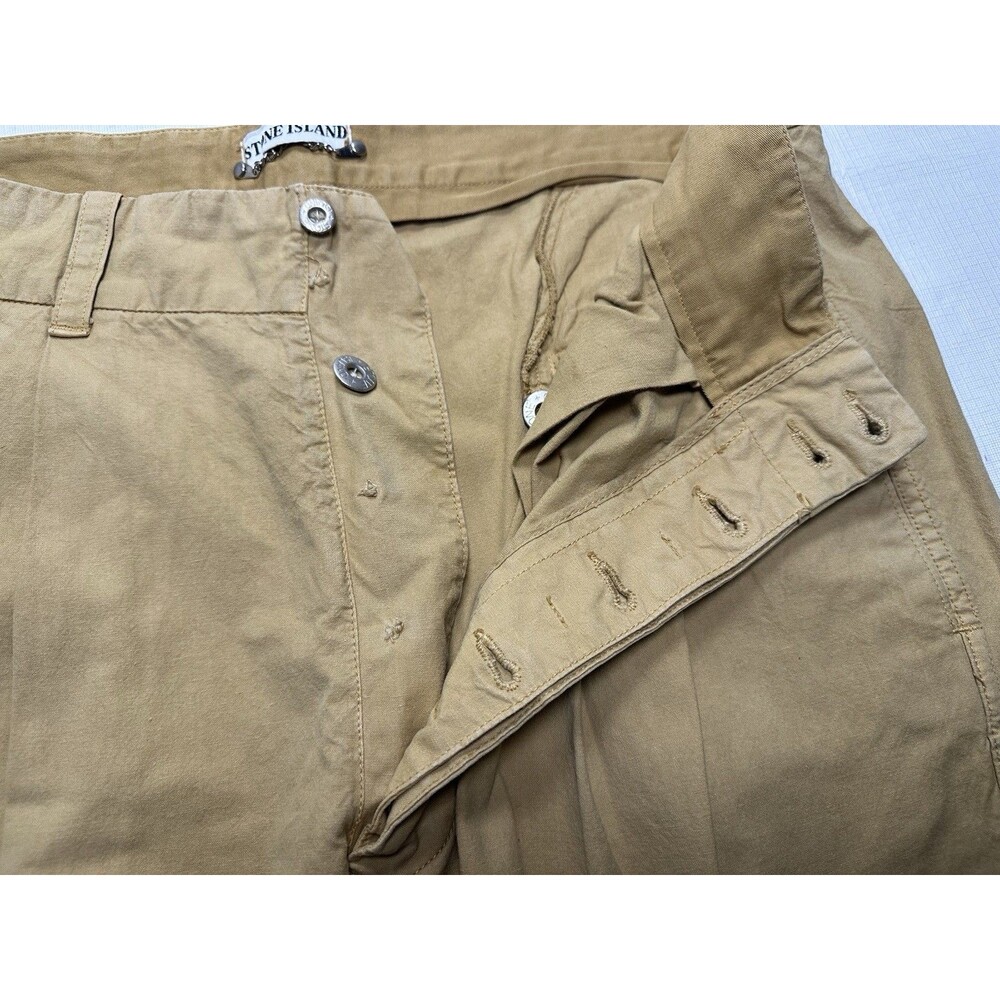 Vintage Stone Island C.P. Company 100% Cotton Pique Button Fly Pants 52 Italy - Picture 5 of 16